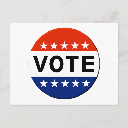 Vote 2024 Presidential Election Postcard
