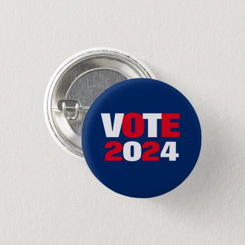 Vote 2024 Red White and Blue Election Button