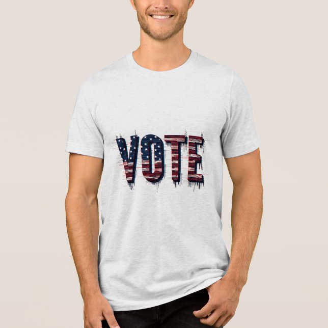 Vote 2024 US Election Tri-Blend Shirt (Front)