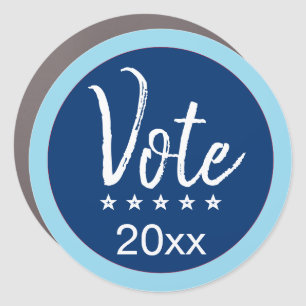 Vote 2026 Election Five Stars Blue Non-Partisan Car Magnet