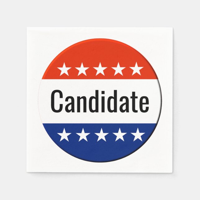 Vote 2026 Midterm Election Paper Napkins (Front)