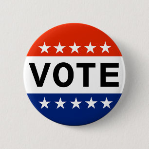 Vote 2026 Midterm Election Pinback Button
