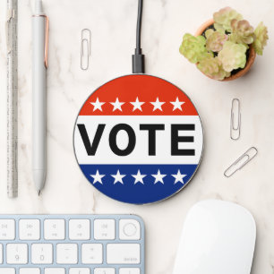 Vote 2026 Midterm Election Wireless Charger
