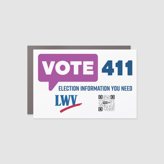 VOTE 411 Car Magnet (Front)