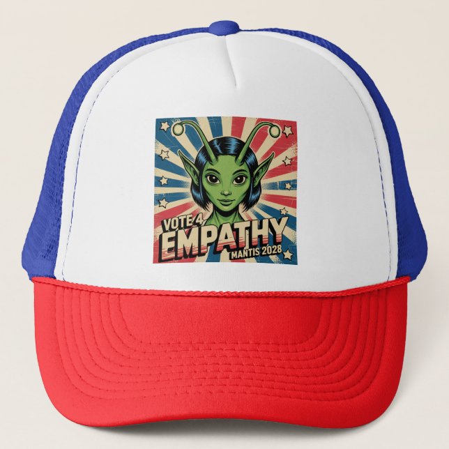 Vote 4 Empathy / Mantis 2028 - Trucker Hat (Front)