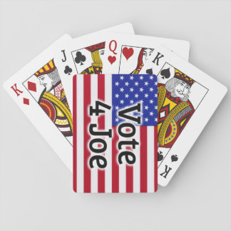 Vote 4 Joe American Flag Playing Cards