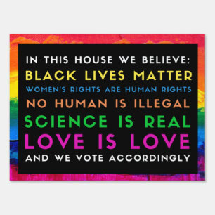 Vote Accordingly Sign