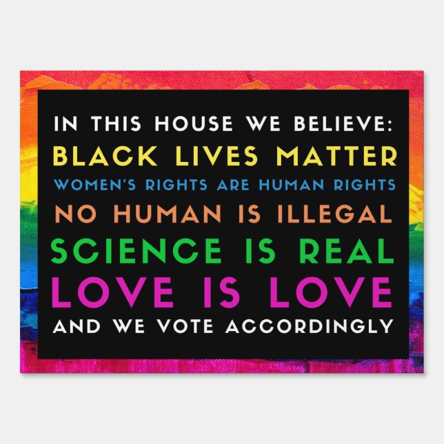 Vote Accordingly Sign (Front)