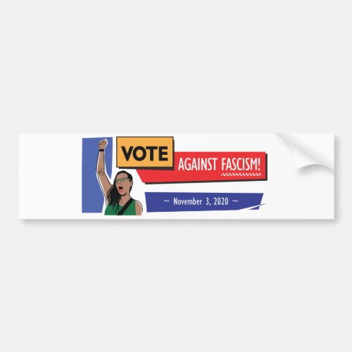 Vote Against Fascism Bumper Sticker