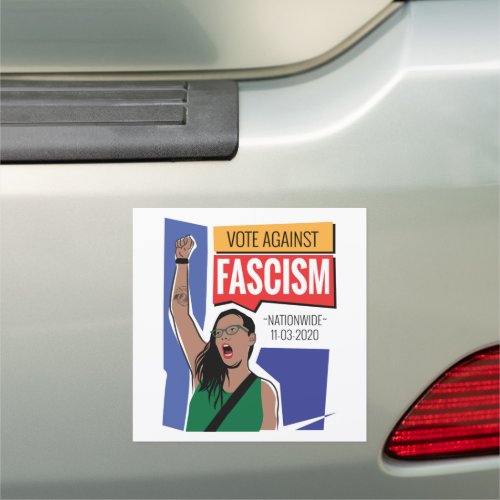 Vote Against Fascism Car Magnet