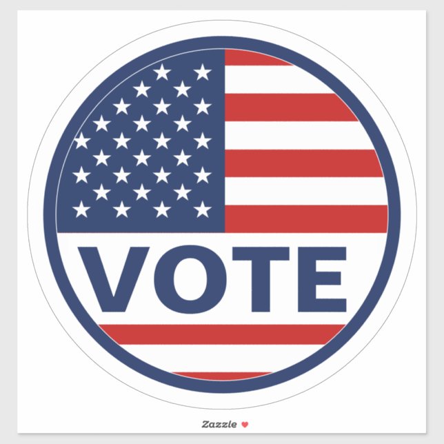 Vote American Flag Election  Sticker (Sheet)