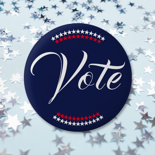 Vote American Presidential Election Patriotic USA Button (Vote American Presidential Election Patriotic USA Button)