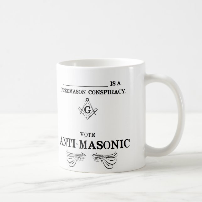 Vote Anti-Masonic Coffee Mug (Right)