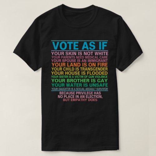 Vote As If T_Shirt