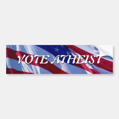 Vote Atheist Bumper Sticker