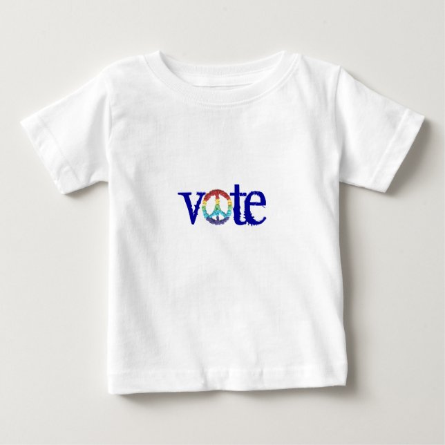 "vote" baby tee (Front)