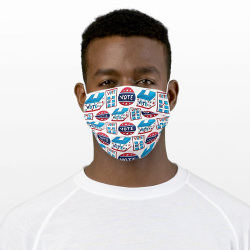 VOTE Ballot Box Election Day Poll Worker Volunteer Adult Cloth Face Mask