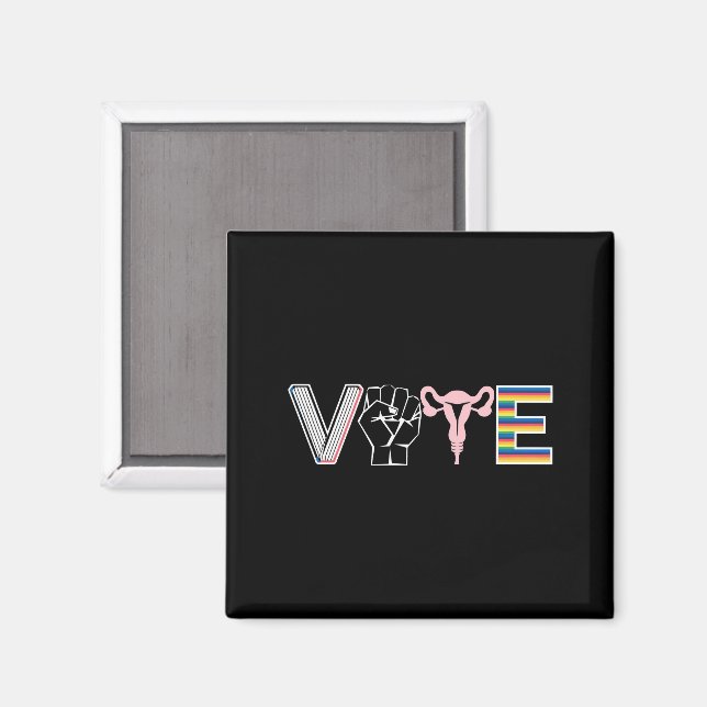 Vote Banned Books Reproductive Rights BLM LGBTQ Magnet (Front/Back)