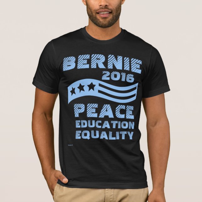Vote Bernie Sanders for President Feel the Bern T-Shirt (Front)