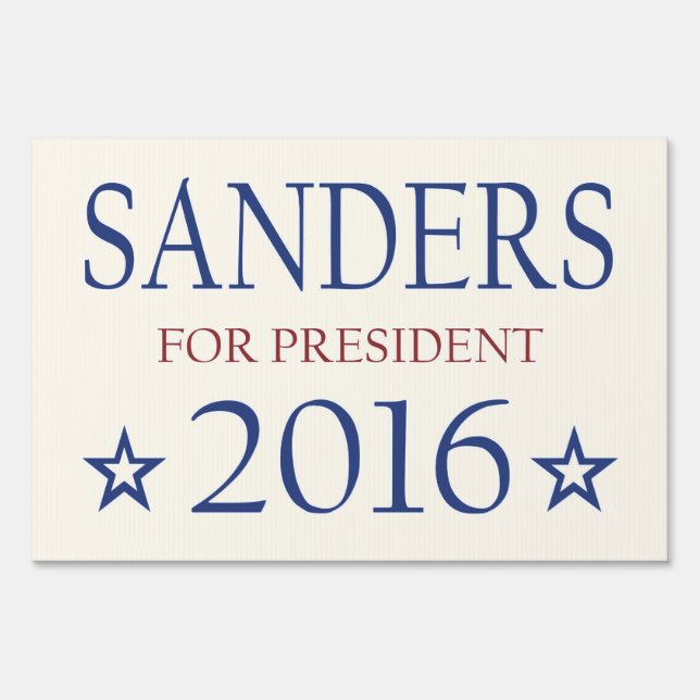 Vote Bernie Sanders President 2016 Yard Sign (Front)