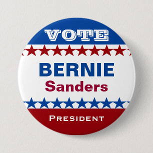 Vote Bernie Sanders President Pinback Button