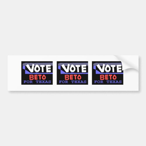 Vote Beto For Texas Bumper Sticker