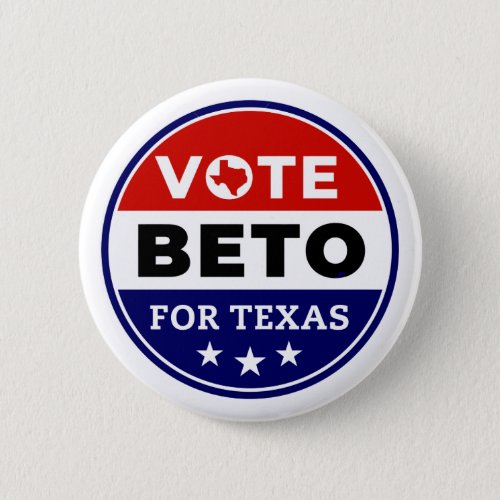Vote Beto For Texas Button Pin