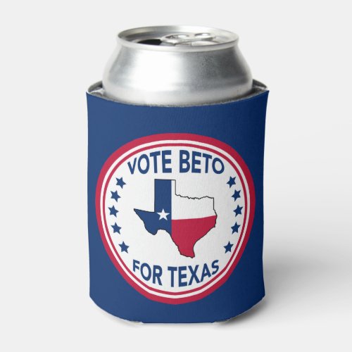 Vote Beto for Texas State Flag Stars 2022 Election Can Cooler