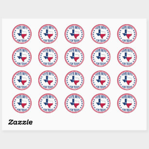 Vote Beto for Texas State Flag Stars 2022 Election Classic Round Sticker