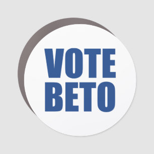 Vote Beto O’Rourke blue and white modern Car Magnet