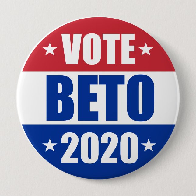 Vote Beto O'rourke for President 2020 election Button (Front)