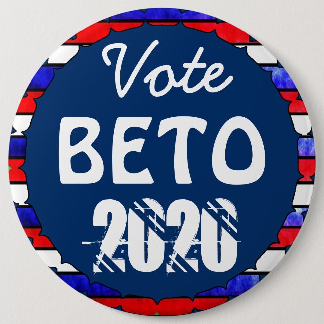 Vote Beto O'Rourke for President 2020 US Election Button (Front)