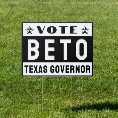 Vote Beto Yard Sign