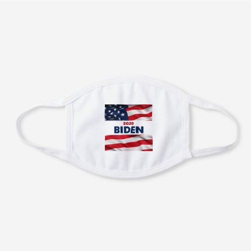 Vote Biden 2020 US Presidential Election White Cotton Face Mask