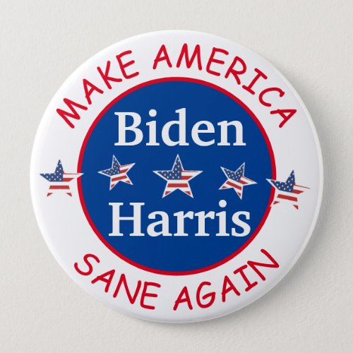 Vote Biden and Harris American Flag 2020 Election Button