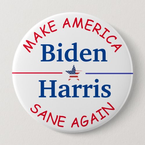 Vote Biden and Harris American Flag 2020 Election Button