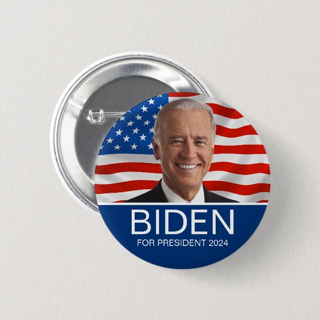 VOTE Biden For President 2024 Button (Front & Back)