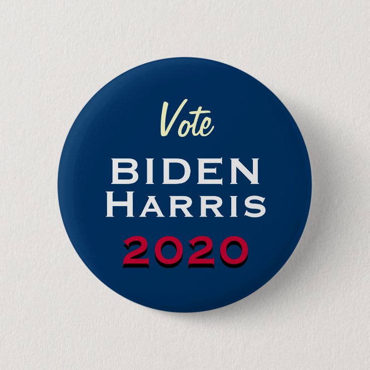 Vote BIDEN HARRIS 2020 Campaign Button | Zazzle