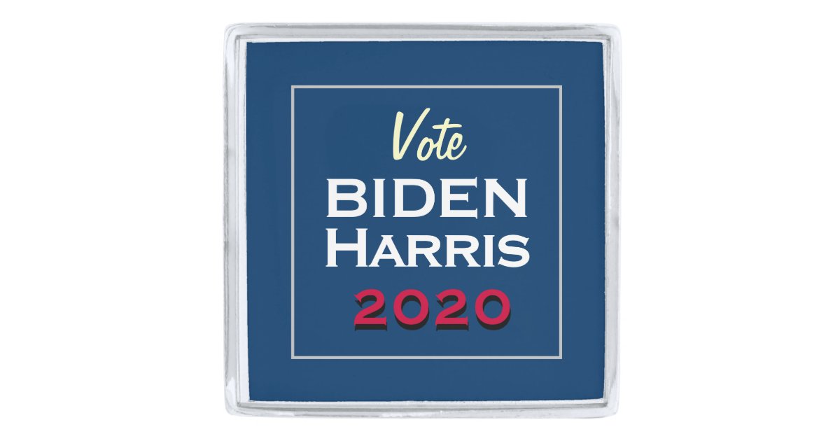 Vote Biden Harris 2020 Campaign Lapel Pin Square Zazzle Com