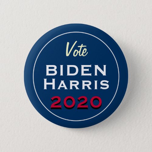 Vote BIDEN HARRIS 2020 Retro Campaign Button