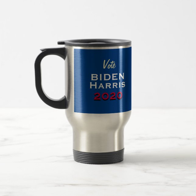 Vote BIDEN HARRIS 2020 Stainless Steel Travel Mug (Left)