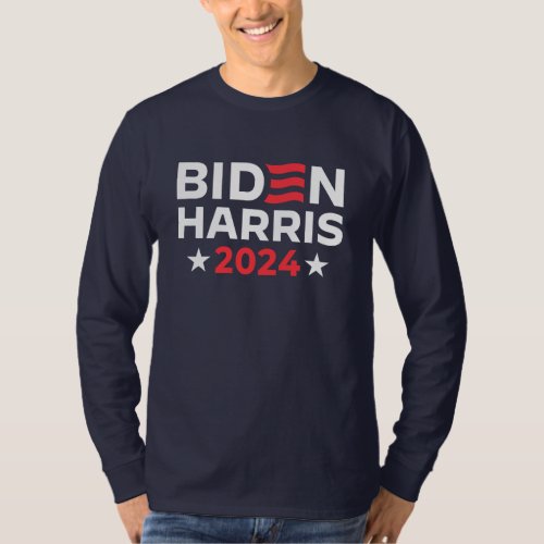 Vote Biden Harris 2024 election long sleeve T_Shirt