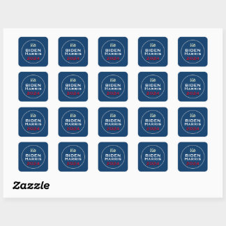 Vote Biden Harris 2024 Square Campaign Stickers