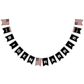 Vote BIDEN HARRIS on Nov 3 Bunting Flag Banner