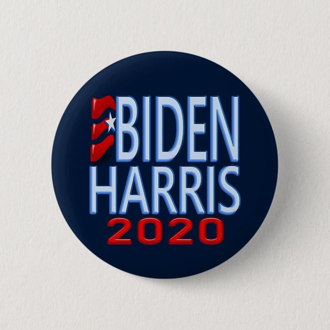 Vote Biden Harris President 2020 Election Campaign Button (Front)