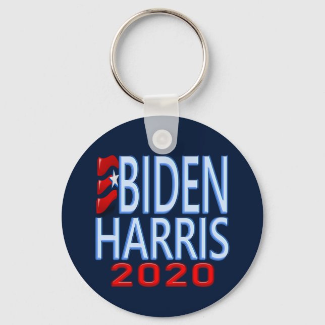Vote Biden Harris President 2020 Election Campaign Keychain (Front)