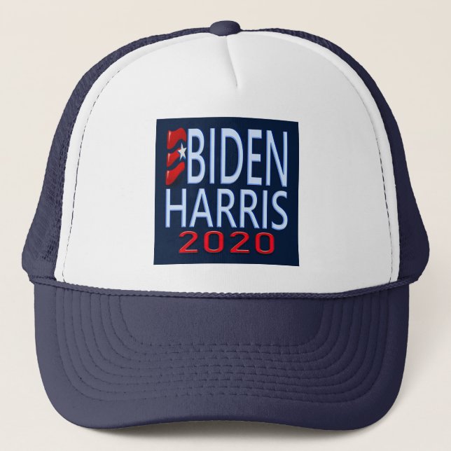 Vote Biden Harris President 2020 Election Campaign Trucker Hat (Front)