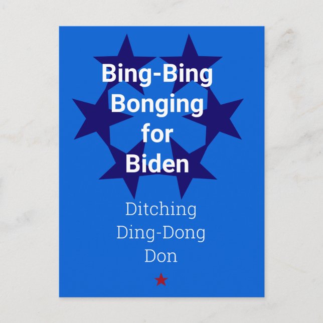 Vote Biden Trump Election Postcard (Front)