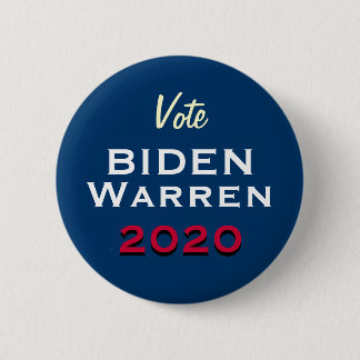 Vote BIDEN WARREN 2020 Campaign Button