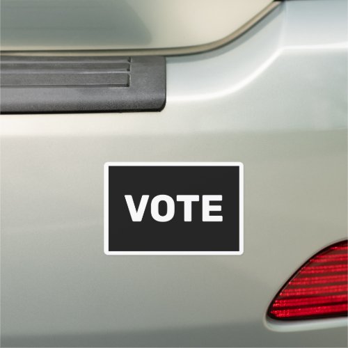 Vote Black and White Simple Car Magnet